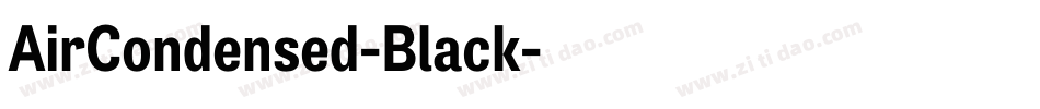 AirCondensed-Black字体转换