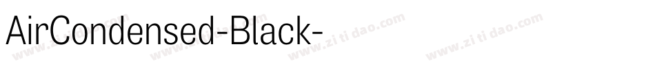 AirCondensed-Black字体转换