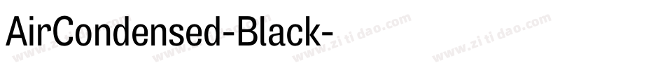 AirCondensed-Black字体转换