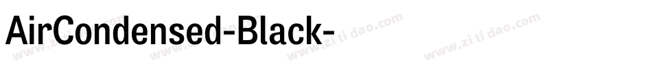 AirCondensed-Black字体转换