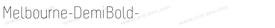 Melbourne-DemiBold字体转换