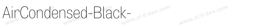 AirCondensed-Black字体转换