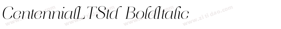 CentennialLTStd-BoldItalic字体转换