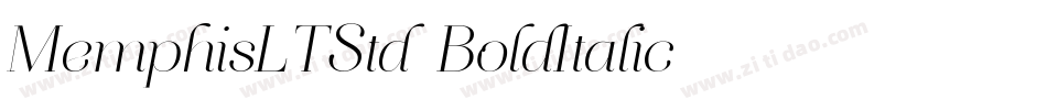 MemphisLTStd-BoldItalic字体转换
