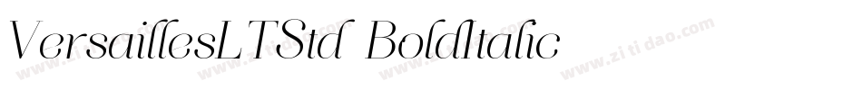 VersaillesLTStd-BoldItalic字体转换