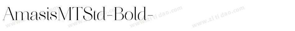 AmasisMTStd-Bold字体转换