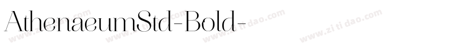 AthenaeumStd-Bold字体转换