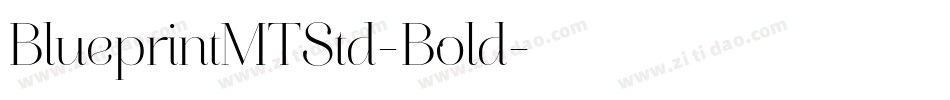BlueprintMTStd-Bold字体转换