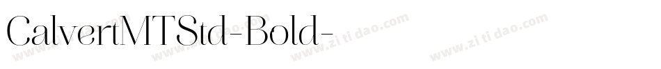 CalvertMTStd-Bold字体转换