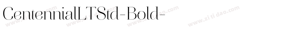 CentennialLTStd-Bold字体转换