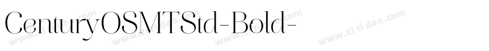 CenturyOSMTStd-Bold字体转换