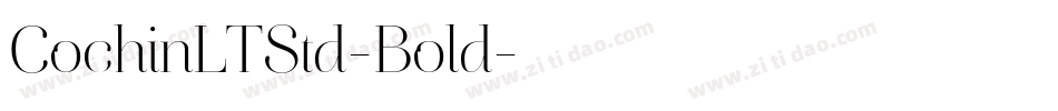 CochinLTStd-Bold字体转换