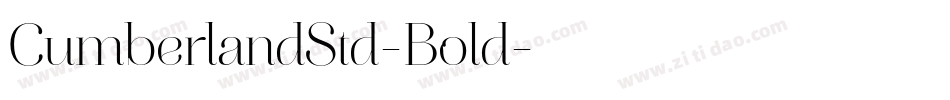 CumberlandStd-Bold字体转换