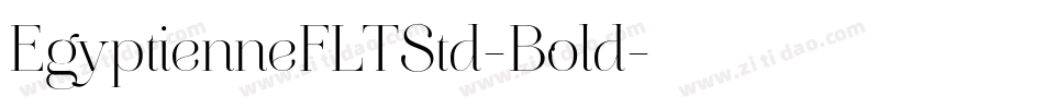 EgyptienneFLTStd-Bold字体转换