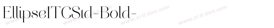 EllipseITCStd-Bold字体转换