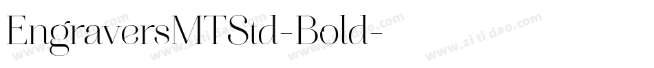 EngraversMTStd-Bold字体转换