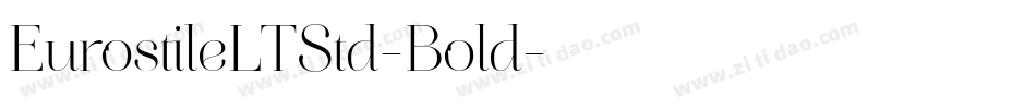 EurostileLTStd-Bold字体转换