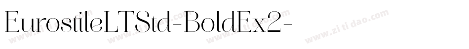 EurostileLTStd-BoldEx2字体转换
