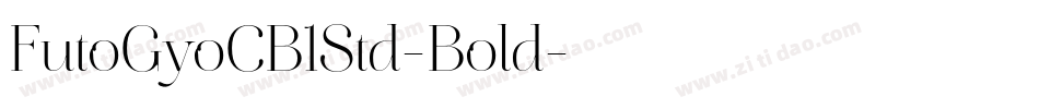 FutoGyoCB1Std-Bold字体转换