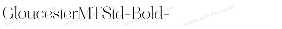 GloucesterMTStd-Bold字体转换