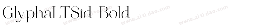 GlyphaLTStd-Bold字体转换