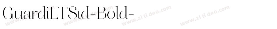 GuardiLTStd-Bold字体转换