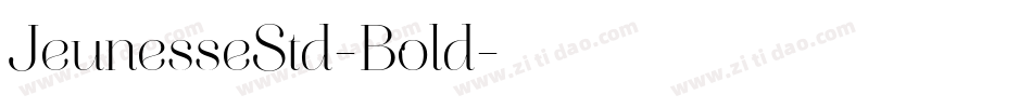 JeunesseStd-Bold字体转换
