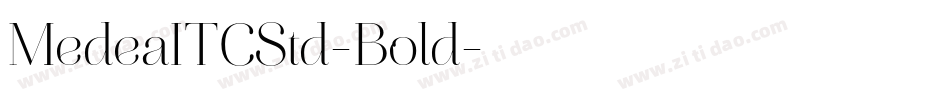 MedeaITCStd-Bold字体转换