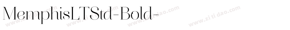 MemphisLTStd-Bold字体转换