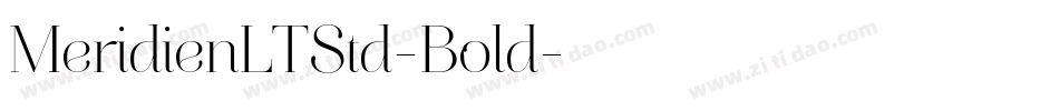 MeridienLTStd-Bold字体转换