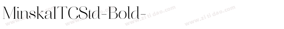 MinskaITCStd-Bold字体转换