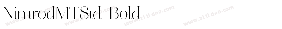 NimrodMTStd-Bold字体转换
