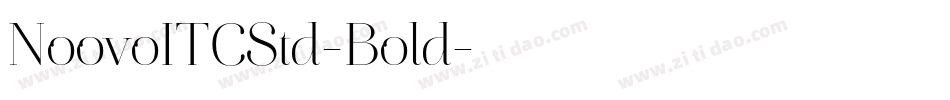 NoovoITCStd-Bold字体转换