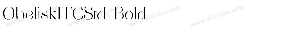 ObeliskITCStd-Bold字体转换