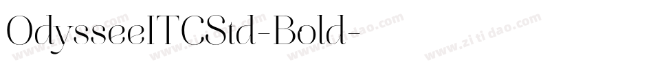 OdysseeITCStd-Bold字体转换