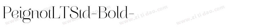 PeignotLTStd-Bold字体转换