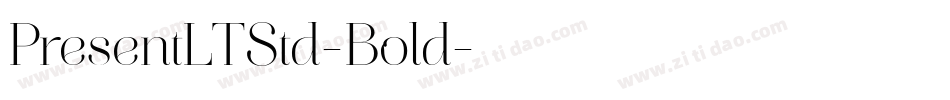 PresentLTStd-Bold字体转换