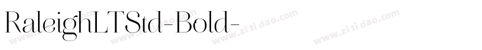 RaleighLTStd-Bold字体转换