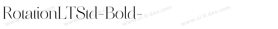 RotationLTStd-Bold字体转换