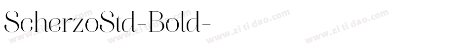 ScherzoStd-Bold字体转换