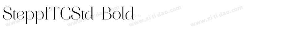 SteppITCStd-Bold字体转换