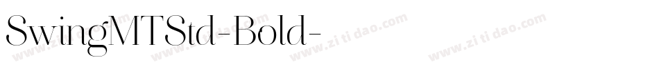 SwingMTStd-Bold字体转换