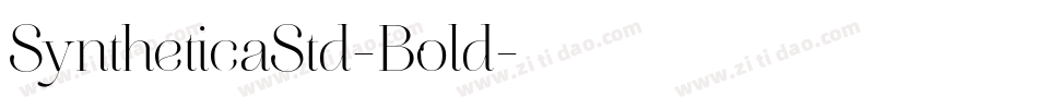 SyntheticaStd-Bold字体转换