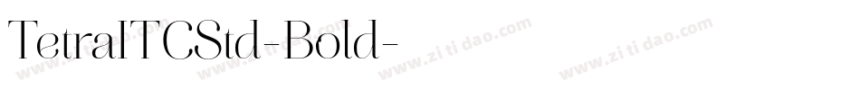 TetraITCStd-Bold字体转换