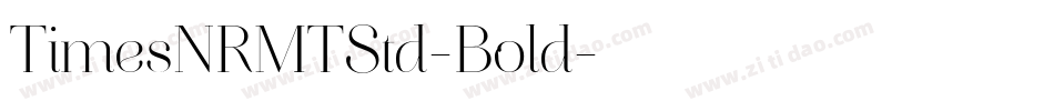 TimesNRMTStd-Bold字体转换