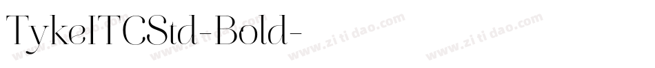 TykeITCStd-Bold字体转换
