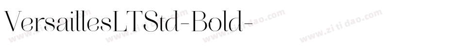 VersaillesLTStd-Bold字体转换