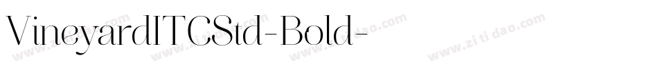 VineyardITCStd-Bold字体转换