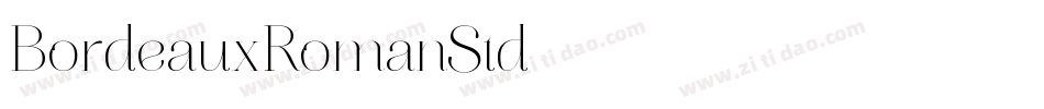 BordeauxRomanStd字体转换