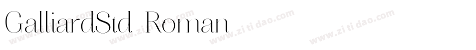 GalliardStd-Roman字体转换